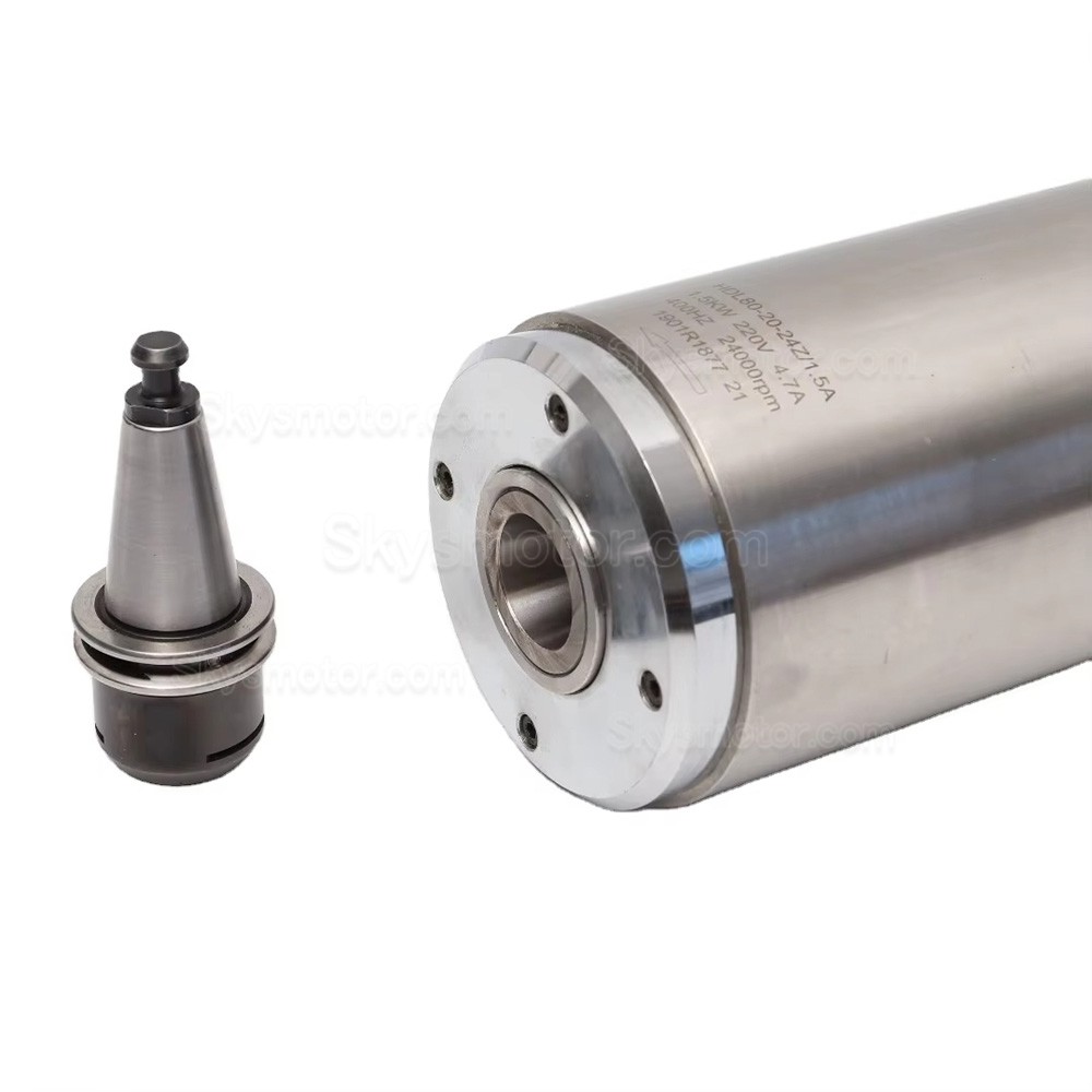 2.2KW 220V/380V 水冷ATC（自動工具交換）スピンドルモーター JGL80-20-24Z/2.2 0.88Nm 24,000 RPM ISO20